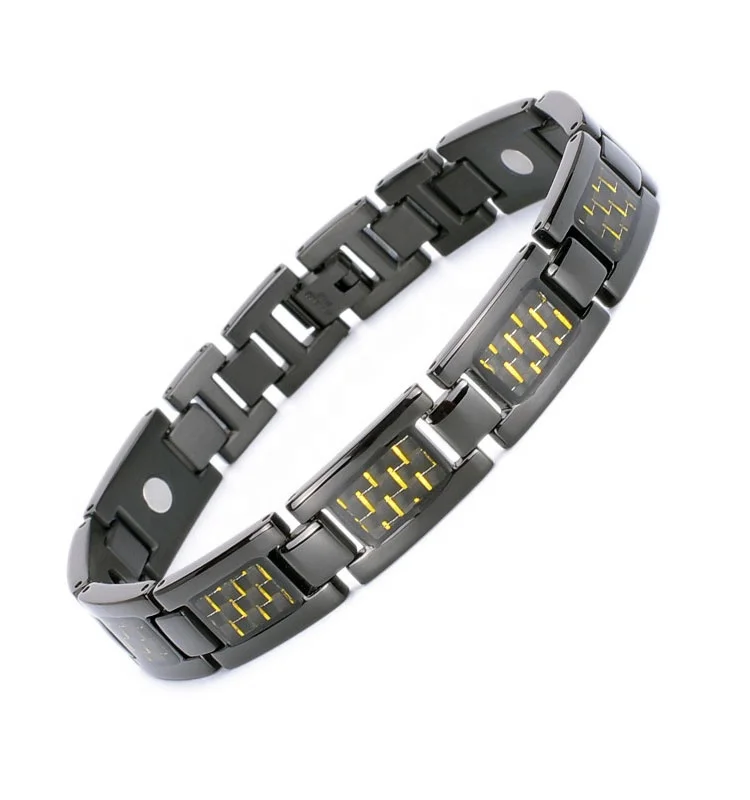 Health Blood Pressure Control Bracelet  Modern Power Band Energy Magnetic Stainless Steel Bracelets