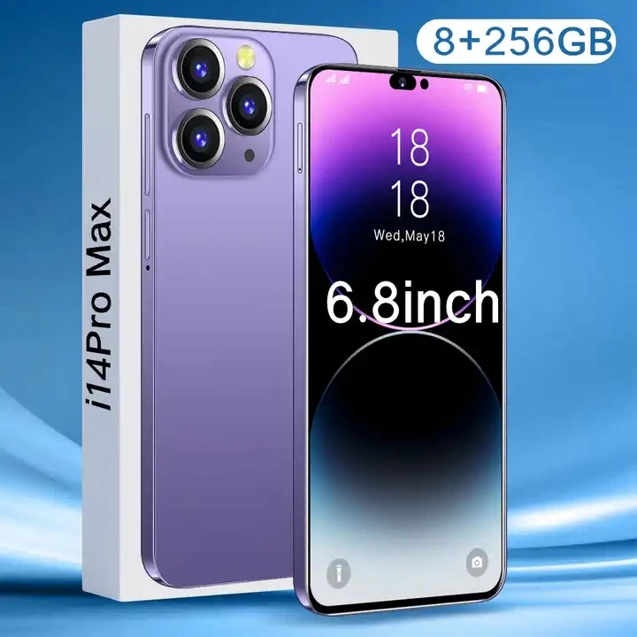 clone mobile phone i Telephone i14 phone Global Version 14 pro max Smartphone 6.8 inch 16+1T Android mobile phone New Arrival