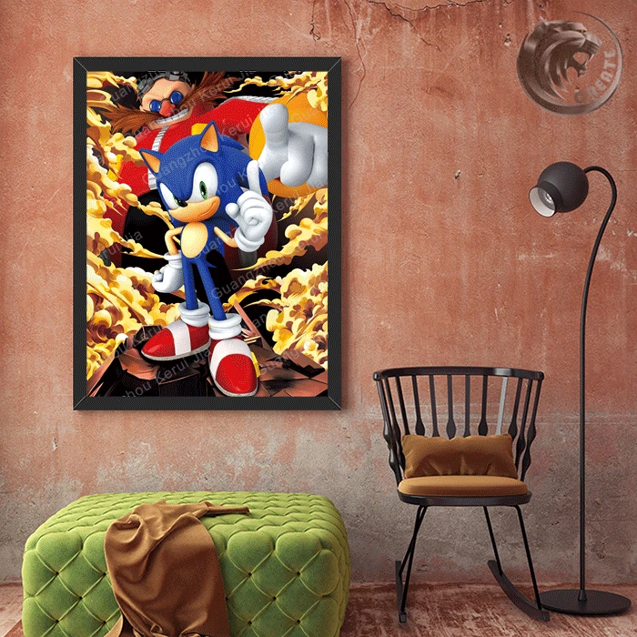 Best Selling Advertising Gift 3D flip Lenticular Anime Poster Printing 30*40cm  Picture Frame