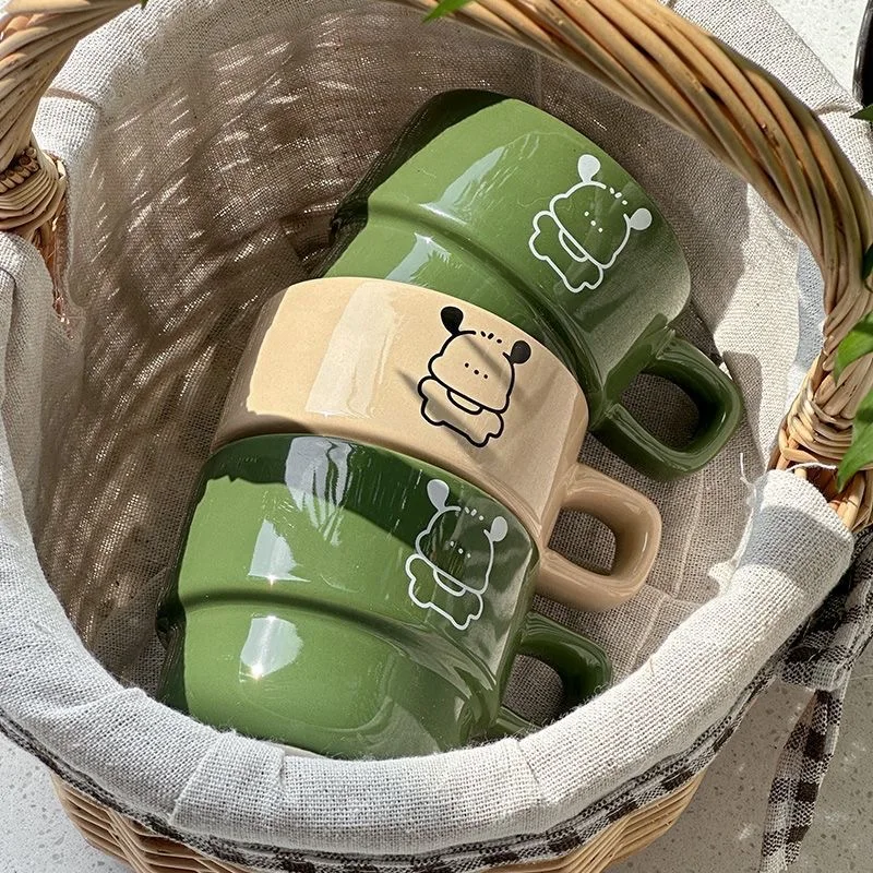 2024 Fancy Unique Ceramic Coffee Mug Wholesale with Personalized Printing Logo Text Customzble Porcelain Couple Cups