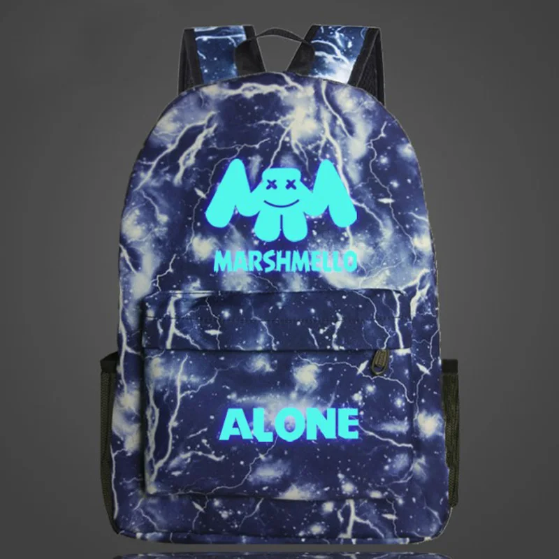 New Product Low MOQ School Camping&Hiking Marshmello Gaming Bagpack Bags for Men Backpack Marshmello Bag Backpack