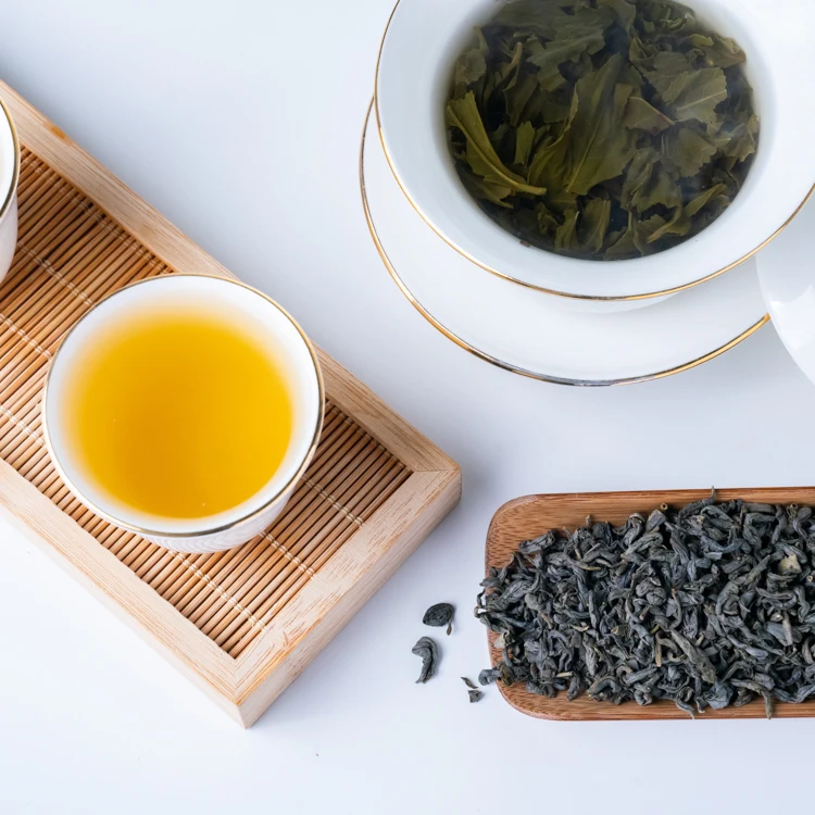 Dazhangshan Chunmee хорошие продажи зеленый 9371 9370 рассыпной чай чистый органический лекарственный ценность