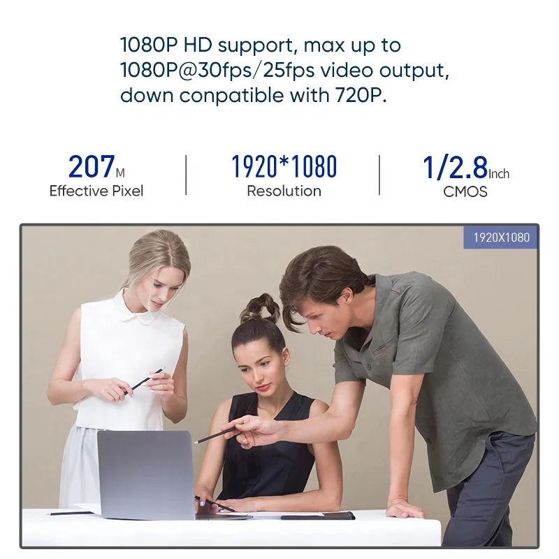  Rocware 1080P Конференц-камера с автофокусом электронная PTZ Usb-камера для конференц-связи микрофоном и крышкой конфиденциальности
