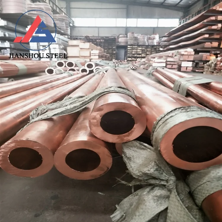 Factory Price Large diameter Copper Pipes ASTM B111 150mm Diameter Straight Copper Tube pipes for air conditioners
