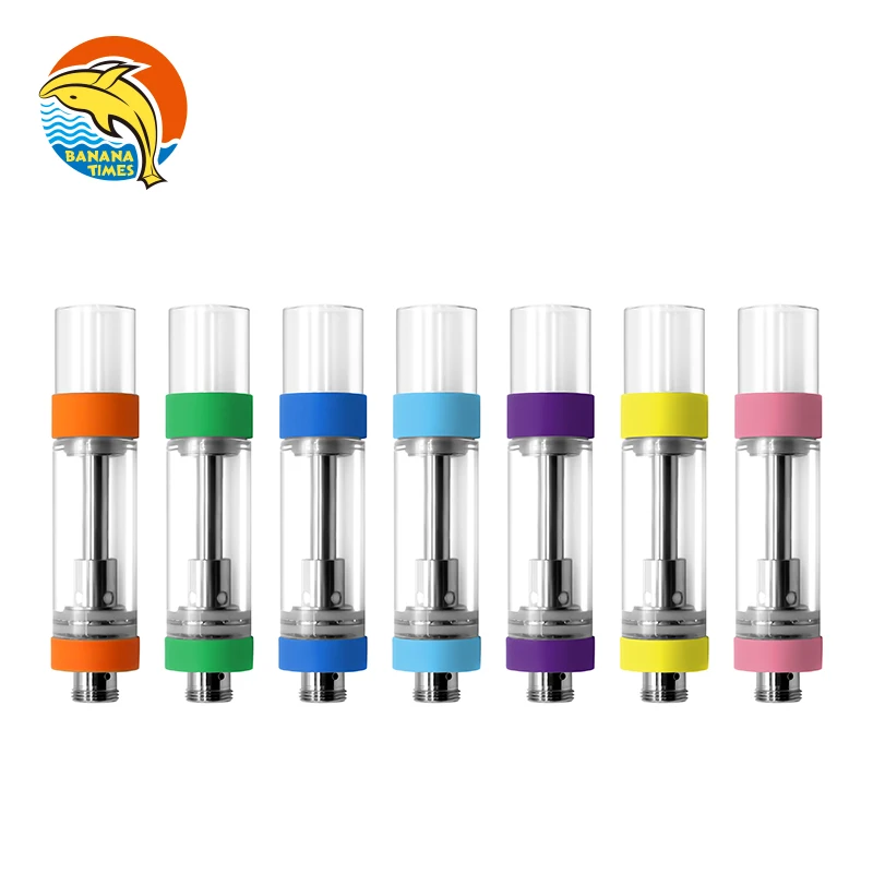 Bananatimes Wholesale Glass CBD Vape Cartridge 1ml Empty Ceramic Coil Carts with OEM Service