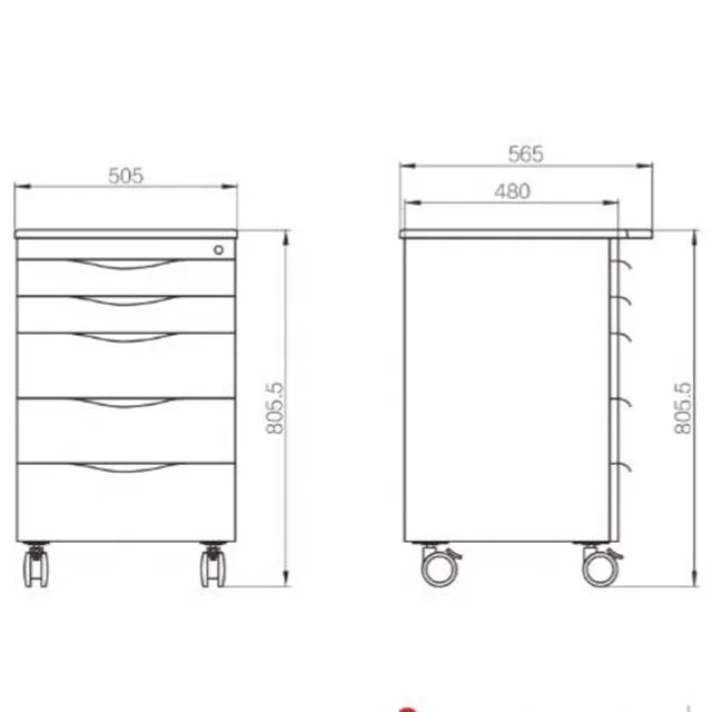 
Mobile Modern Dental Clinic Furniture Cabinet 
