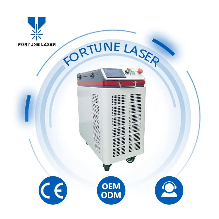 handheld portable 100w-300w laser cleaning machine pulse laser cleaner for oxide/oil/paint/rust removal