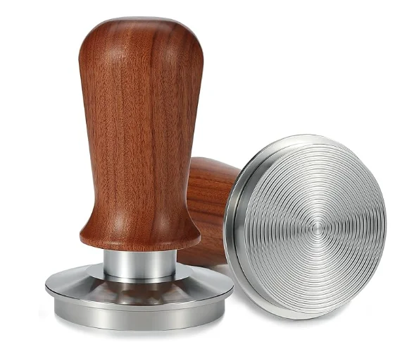 Espresso Tamper Coffee Tamper for Espresso Machine 58mm Pressure Calibrated Spring Loaded Tamper with Stainless Steel Base