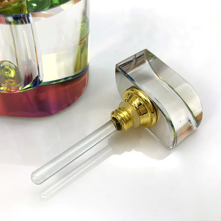 Wholesale Personalized 6ml Empty Crystal Decorative Luxury Crystal Fragrance Oil Perfume Attar Bottle
