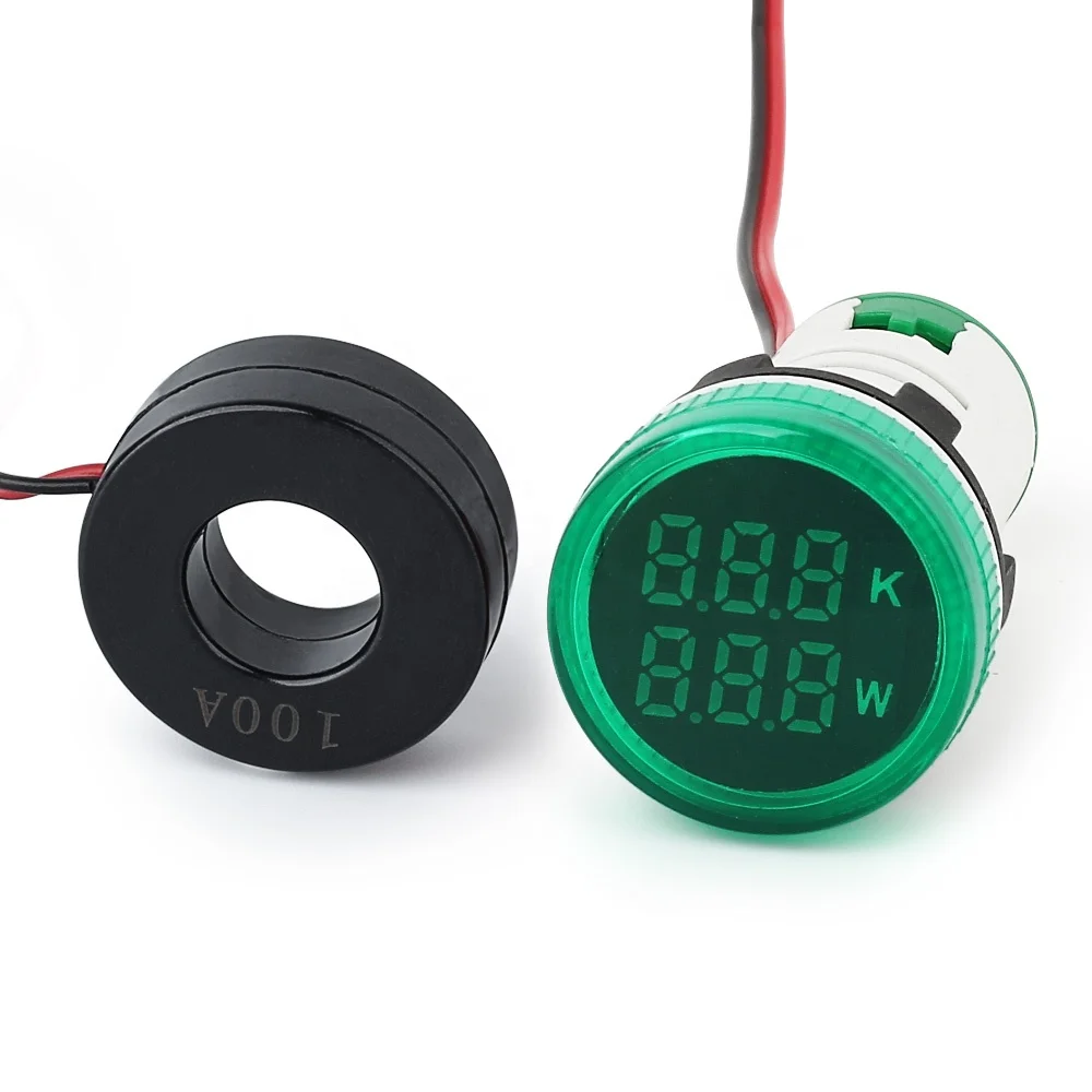 NIN big green digital tube signal light lamp indicator power meter