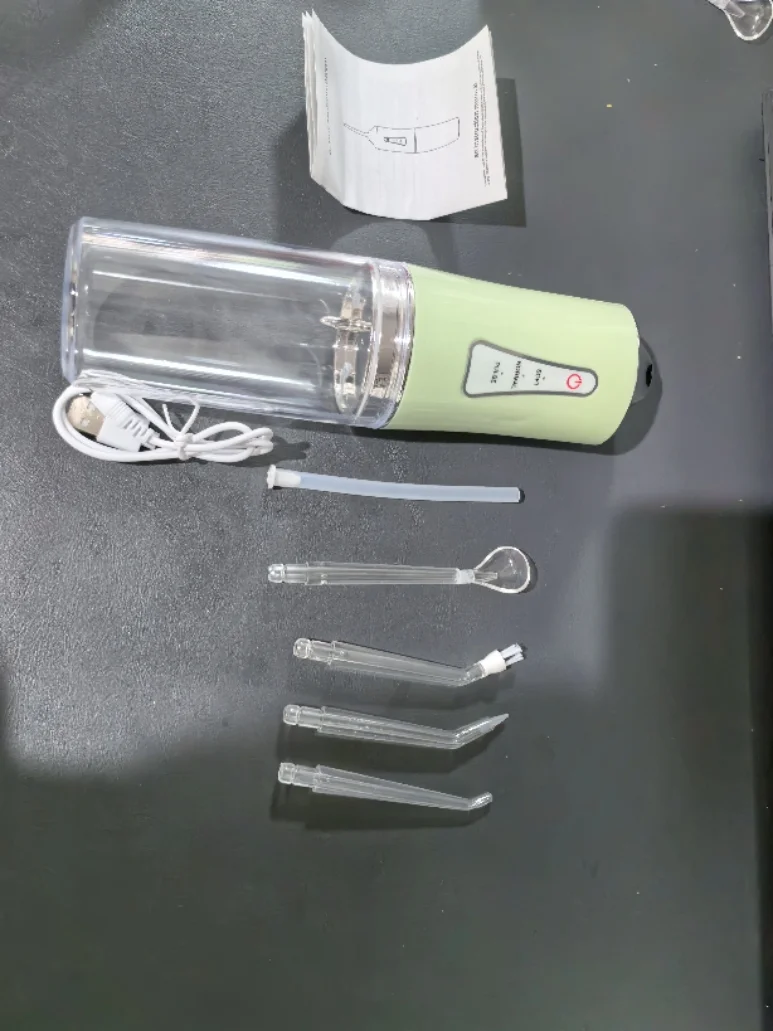 Портативный Стоматологический Ирригатор перезаряжаемый USB 4 струйных наконечника 220 мл 3 режима IPX7