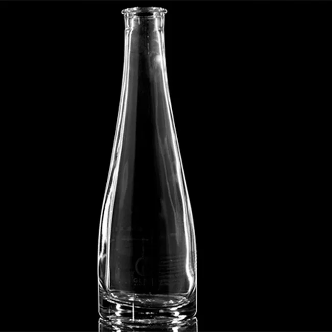 Empty 75cl Decorative Glass Liquor Wine 750ML Circle Bottle with Cork