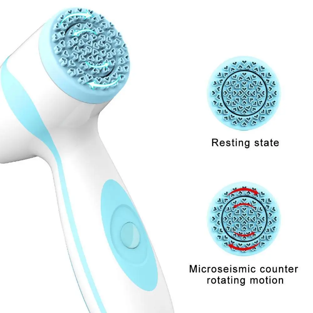 2020 Amazon Best Seller Face Massager Exfoliating Electric Facial Cleansing Scrubber Lumispa 3D Sonic Silicone