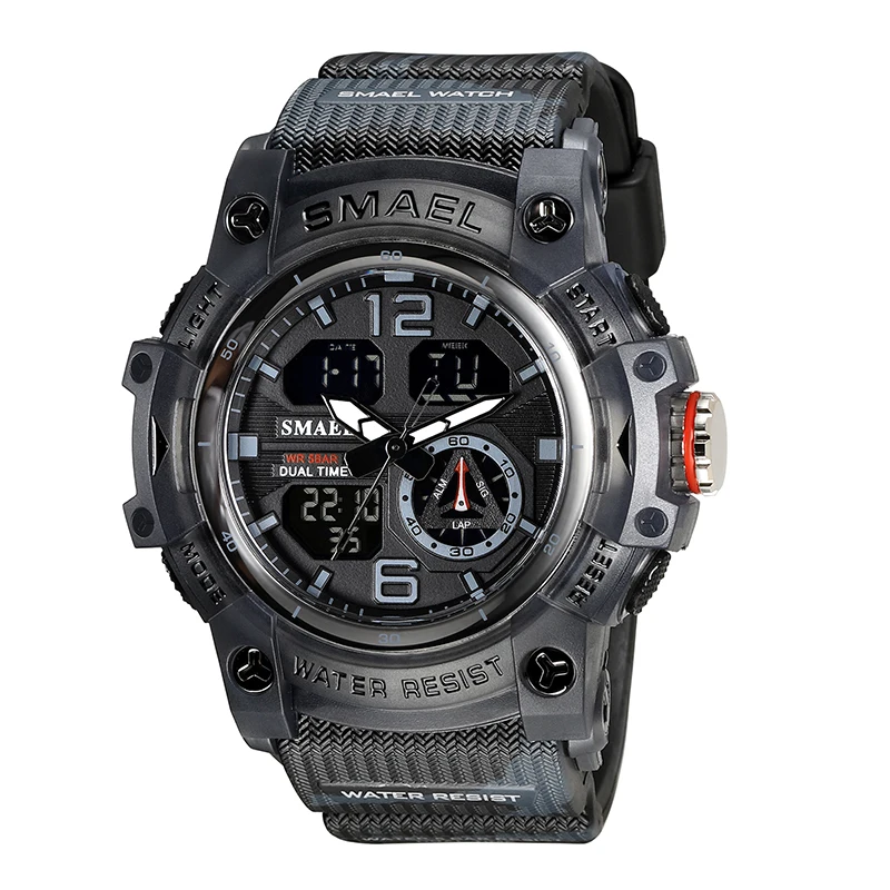 SMAEL 8007MC Water Resistant Digital Sport Watch In Stock Men Watches G Sports Watch LED Waterproof Wristwatches