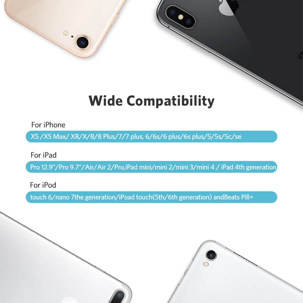 TKETAI For Iphone Charger Cable MFi Certified USB Cable Original Certified Compatible For iPhone X/8/7/6s/6/plus/5s/5