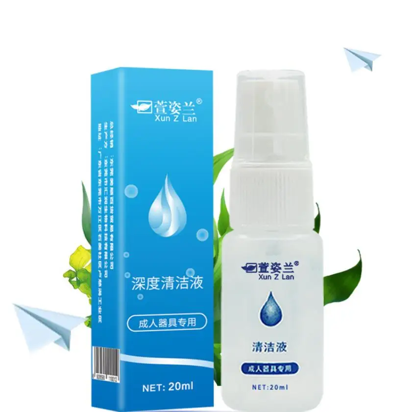 20ml Sex Toy Cleaner Disinfection Liquid for Sex Vibrator Body Safe Cleaning Spray Bottle Sex Products Sterilization