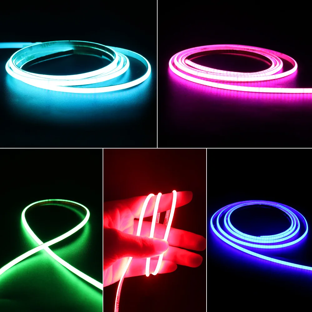 Narrow Width 3V 5V 12V 24V CRI90 White Color 3mm COB LED Strip