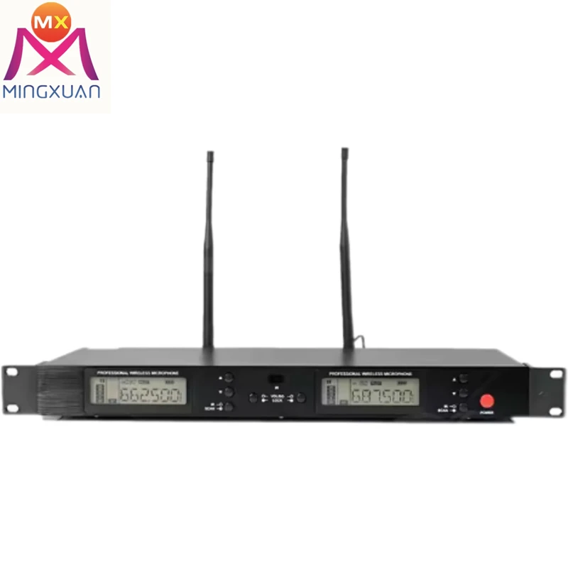 adjustable dual handheld wireless microphone professional uhf music recording equipment