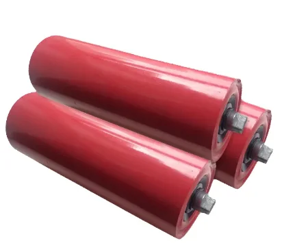 Idler Mining Professional Design Drawing Impact Conveyor Roller Factory Rubber Coated Conveyor Rollers