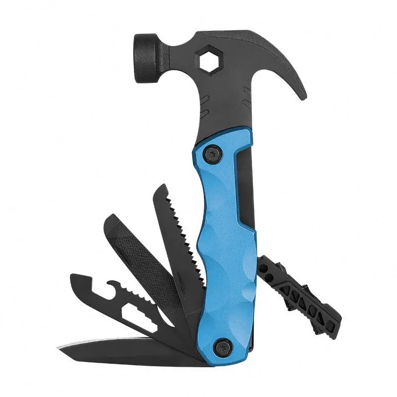 12 In 1 Multi Tool Claw Hammer With Nail Hammer Knife File Saw Screwdriver Multi-tools Hammer