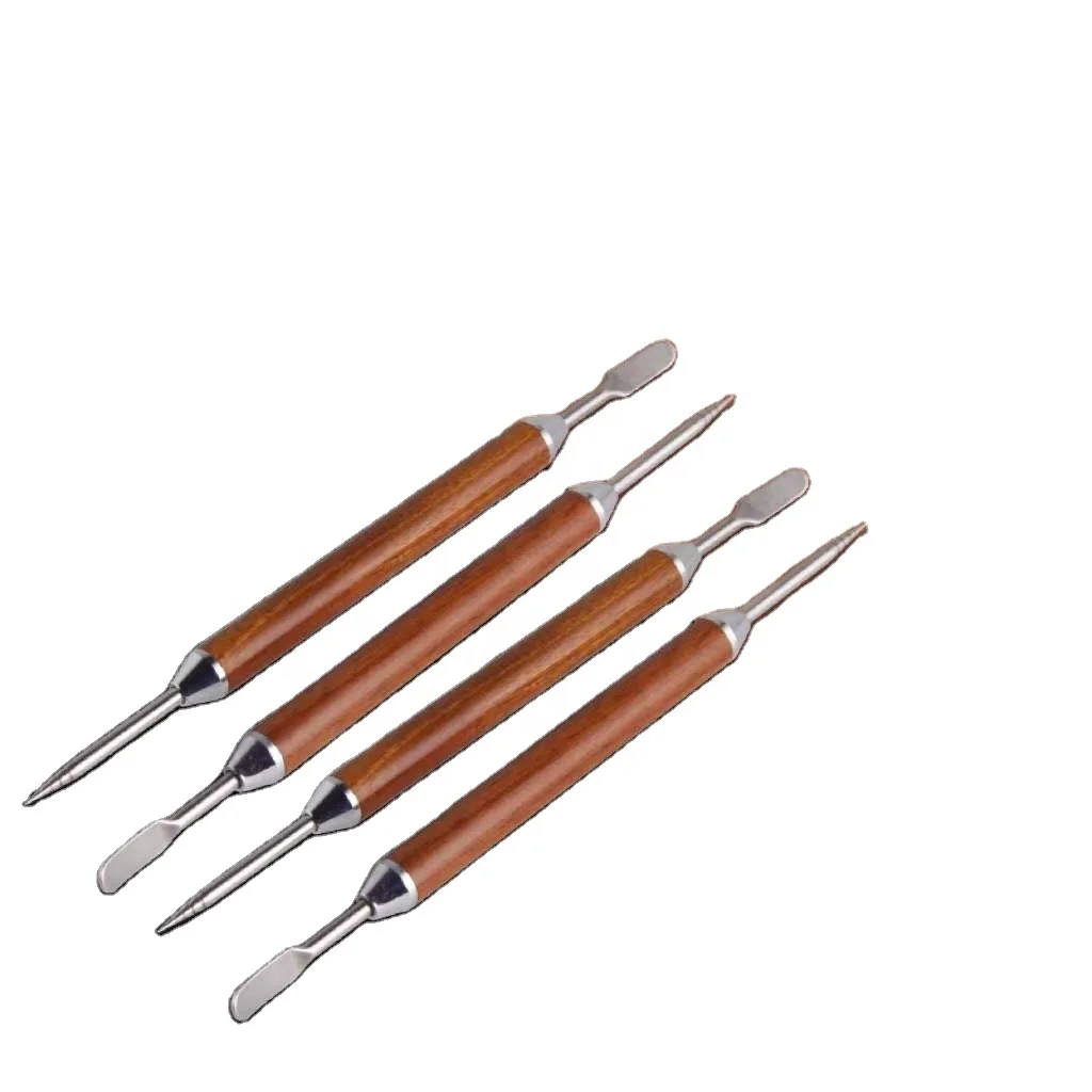 Художественная ручка для бариста кофе латте украшение из нержавеющей стали домашний кухонный инструмент с иглой древесины