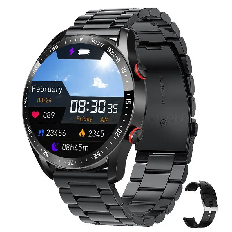 HW20 Smart Watch ECG+PPG Business Stainless steel strap 1.46 Large screen Bluetooth Call smart watch