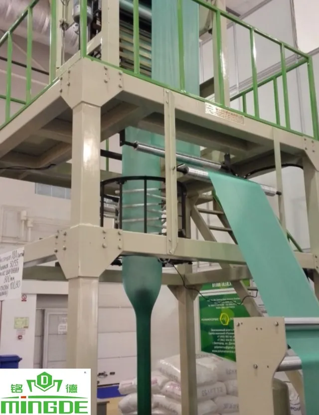 Factory sales aba plastic HDPE LDPE film extruder blowing machine three-layer Co-extrusion film blown machine cheap price