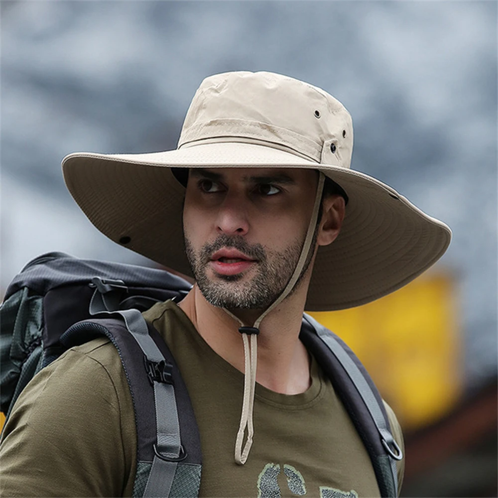 Лидер продаж широкополая сетчатая дышащая Панама FunFishing от