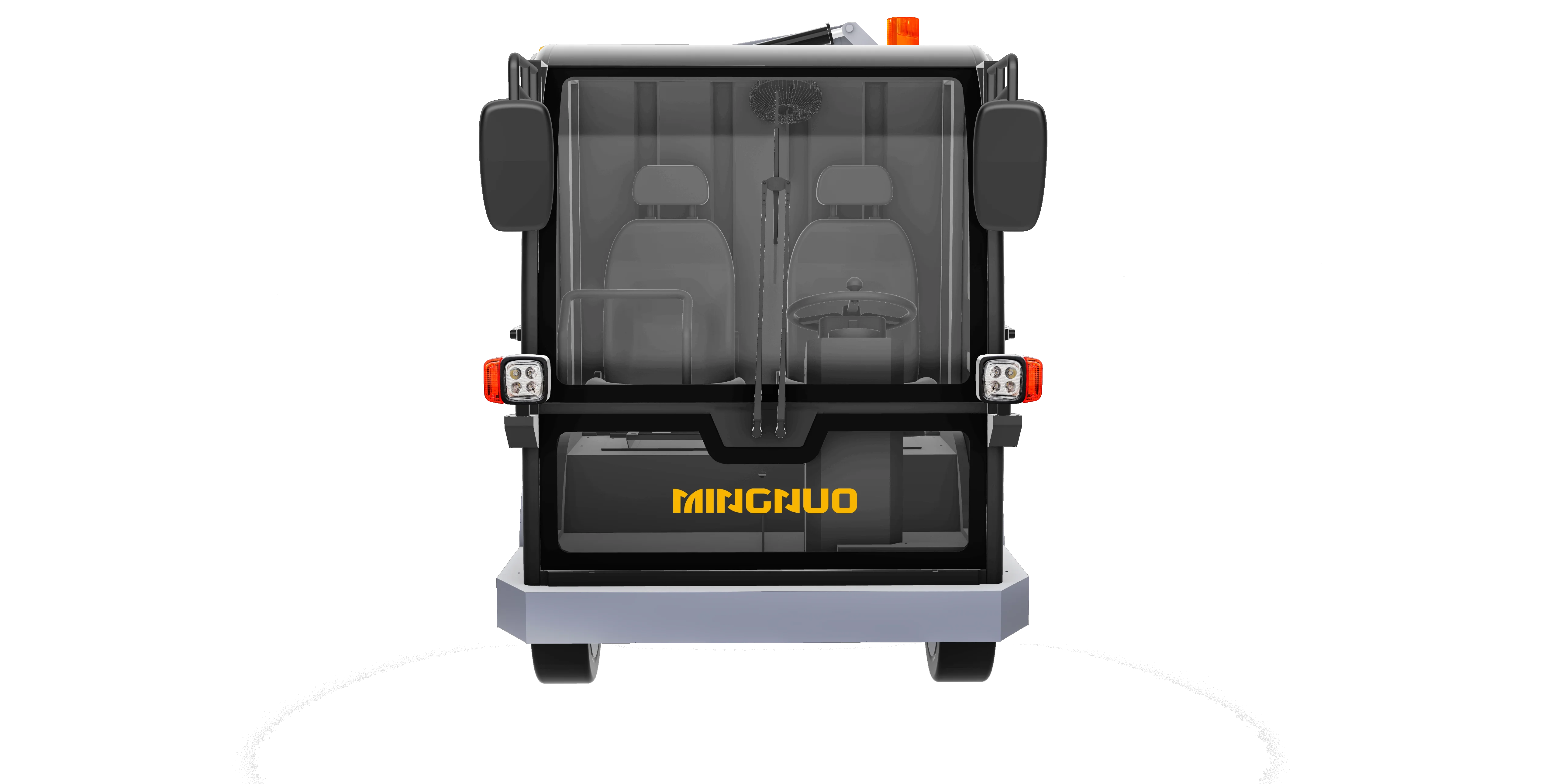 self-loading garbage truck