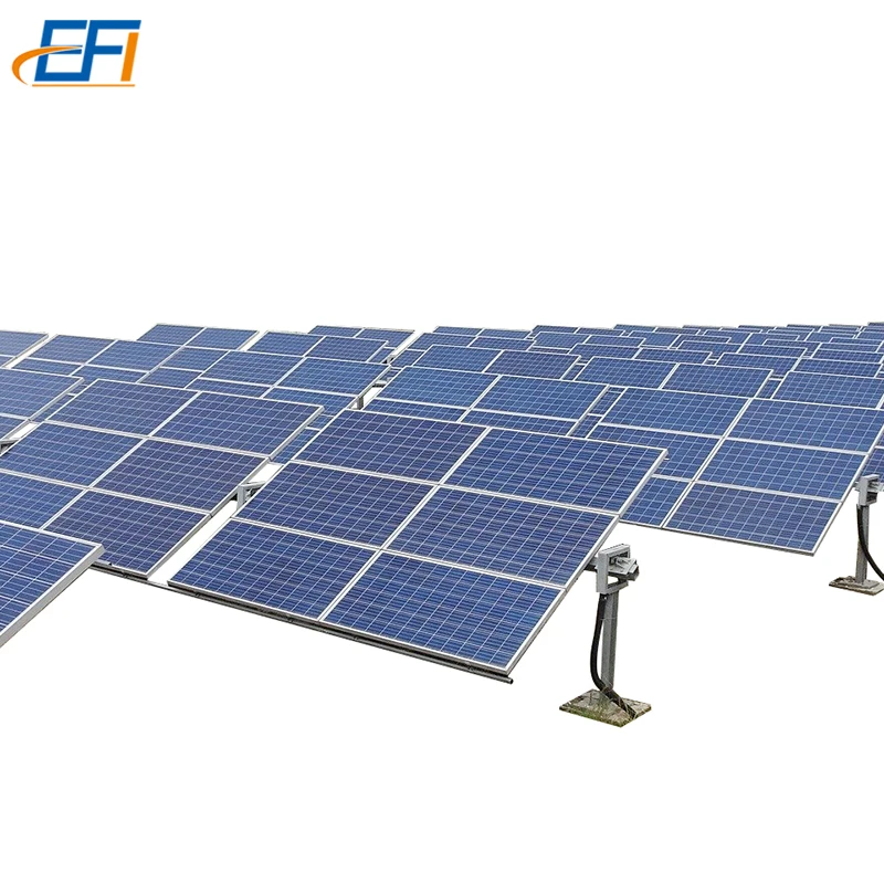 1 mw Solar Ground Installation System Solar Plant Mount Project Aluminium Single Pole Ground System
