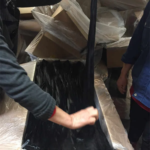 Polyamide Nylon 6 Flock Tow 1.5D Semi Dull Virgin Dope Dyed Black Electrostatic Flocking