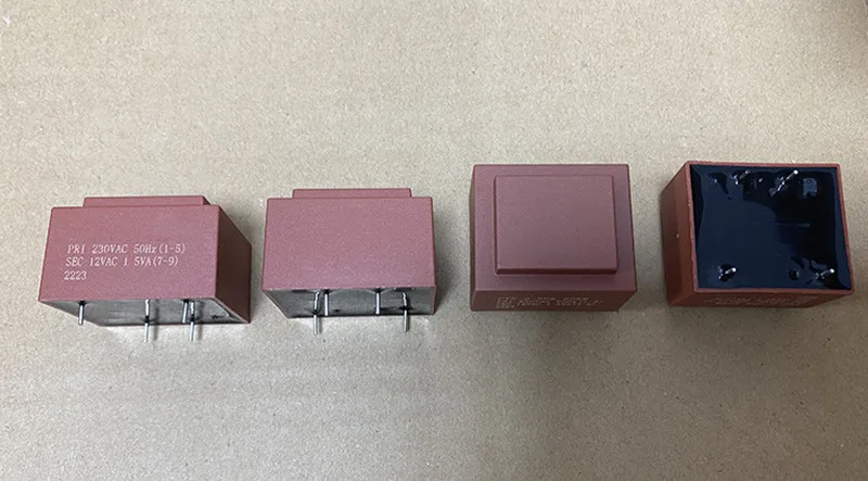 High Quality 12V 1.25VA  1.5VA AC Transformer Encapsulated Step Down Transformer With Red Blue Shell