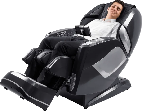 smart full body with Yoga Stretch  Airbag motor 0 gravity back heating endure PU leather cover massage chair