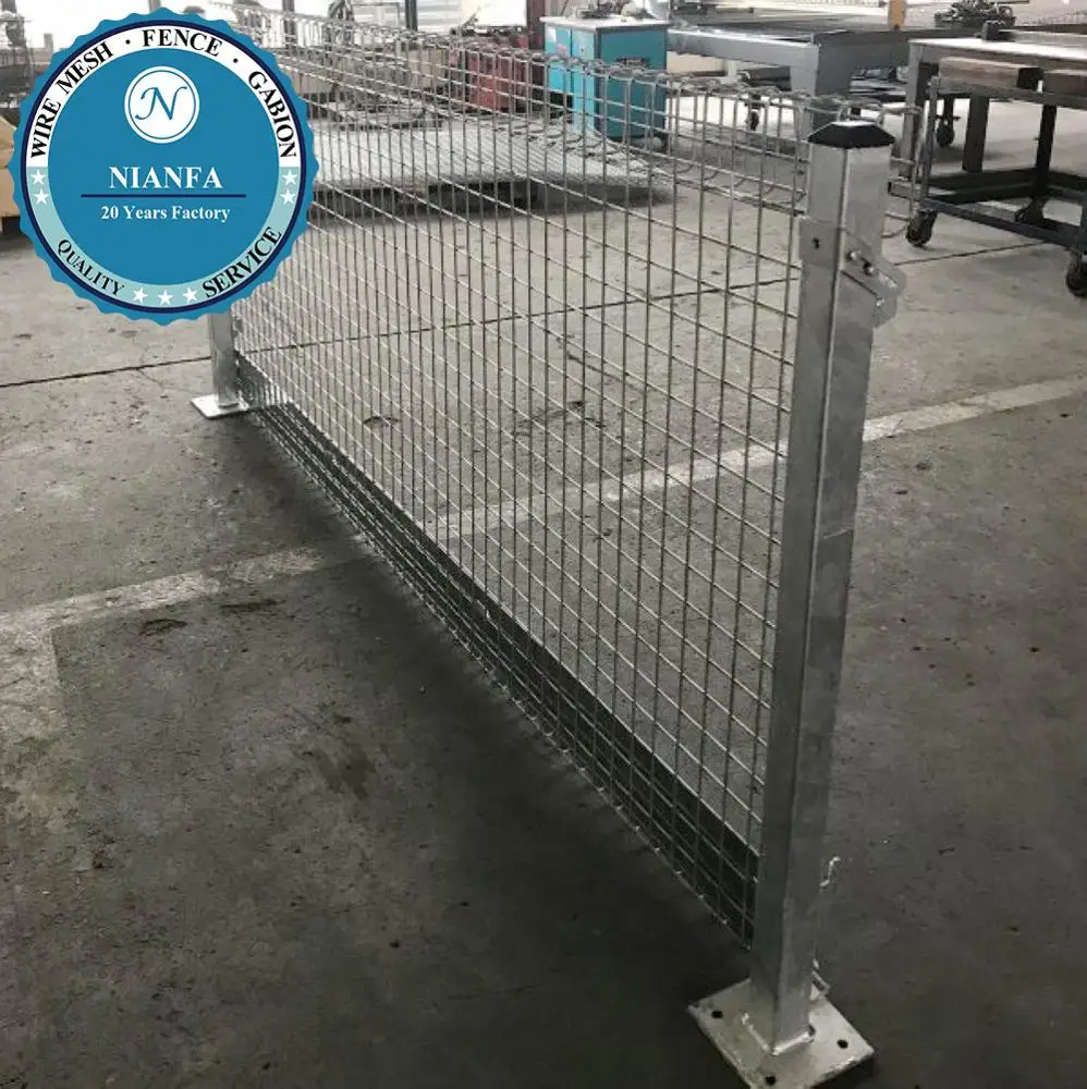 4ft/6ft height workshop fence galvanized welded wire mesh fence (Guangzhou factory)