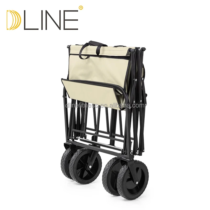 Outdoor Picnic Beach  Garden Park  Camping Cart Foldable Collapsible Utility Trolley Cart