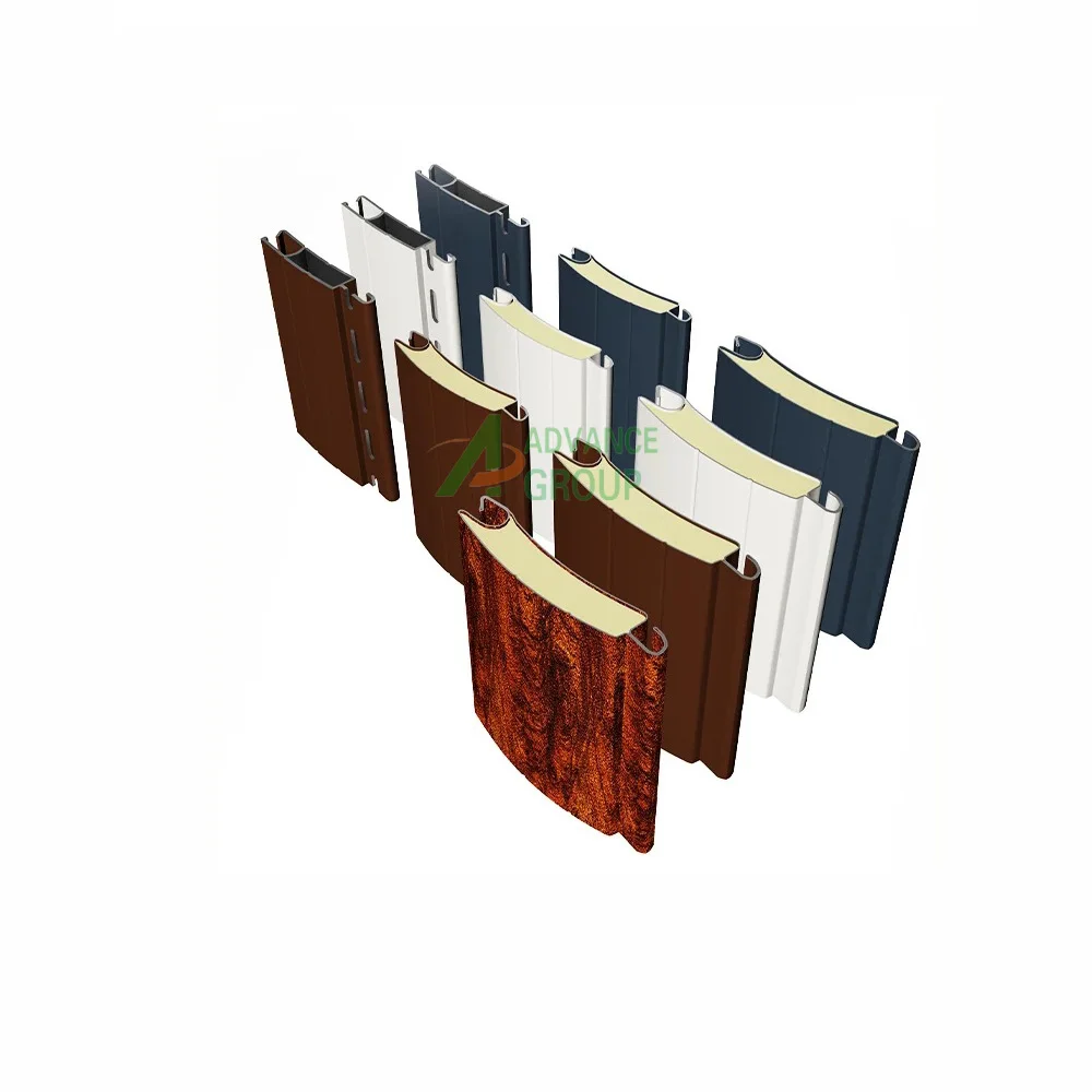 Metal Extrusion Profile 55mm Aluminum Foam Filled Shutter Slat for Roller Shutter Door