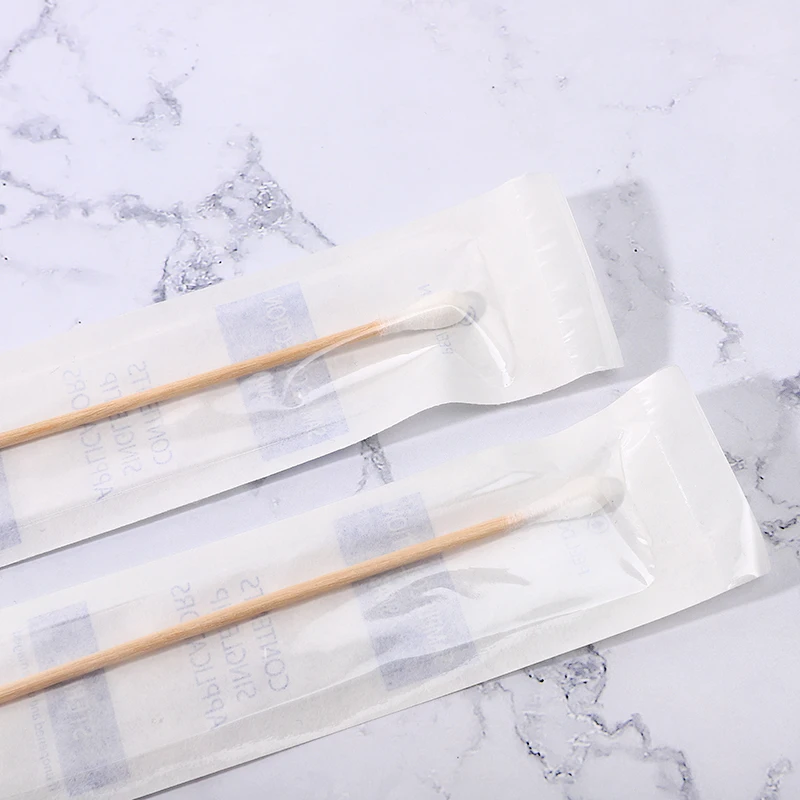 Cost-Effective Sterile Medical Wooden Sticks Cotton Swabs for Everyday Clinical Essentials
