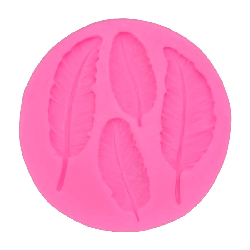 Various Leaves Silica Gel Mould For Soap Cake Jelly Maple Leaf And Feather Fudge Candy Silicone Molds