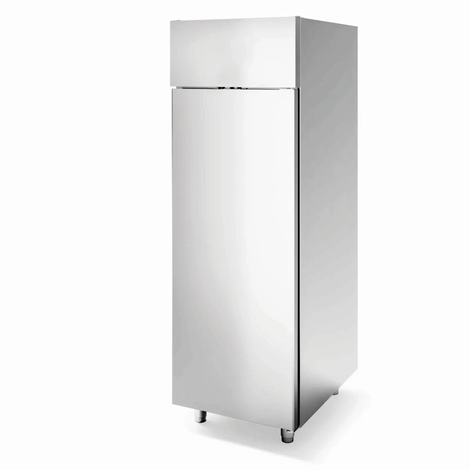 Supermarket Application Kitchen Use Stainless Steel Vertical Freezer LED Double Free Fan Cooling Refrigerator Cooler