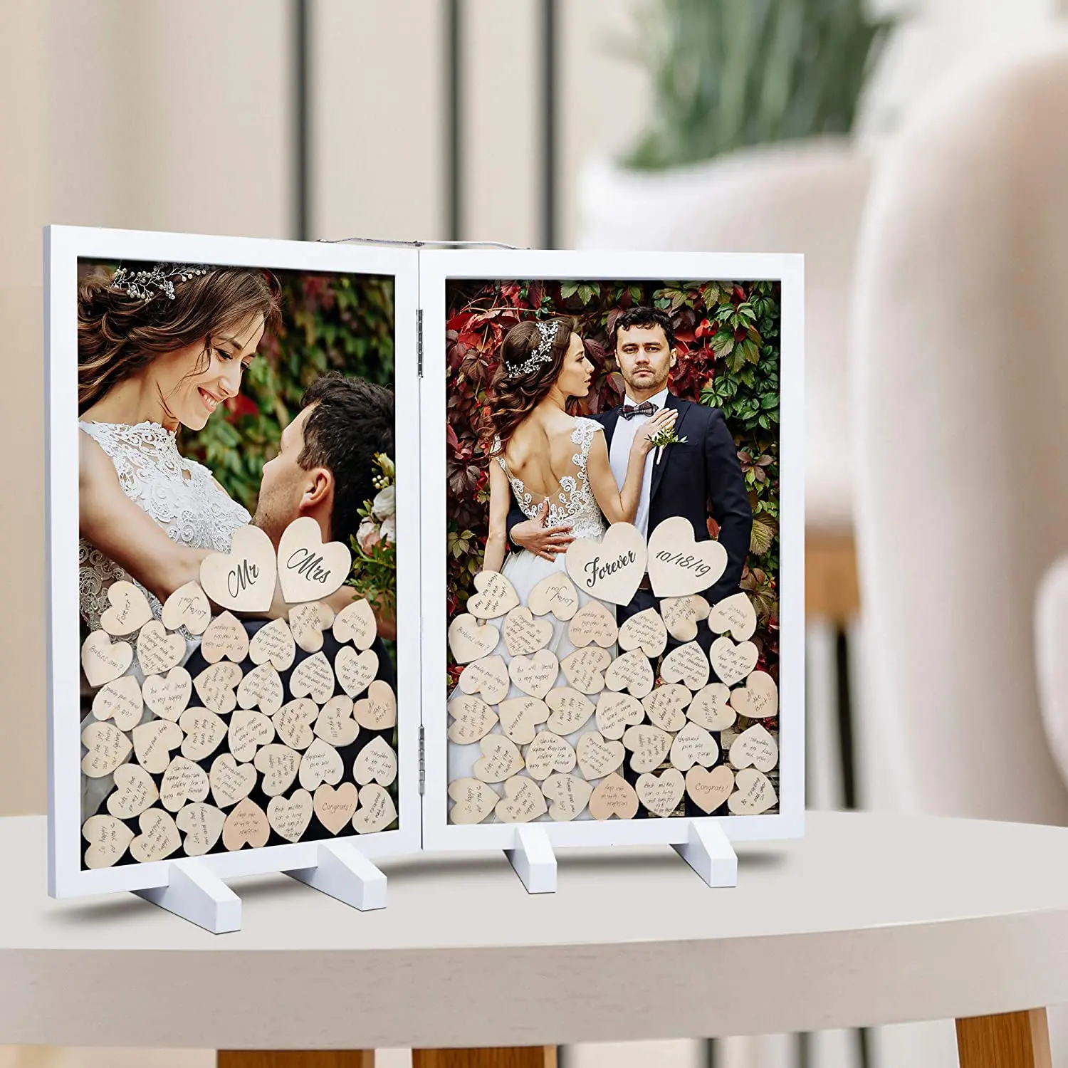 Guest Book Alternative, Drop Top Frame Guest Sign Book Wedding Gift for Wedding