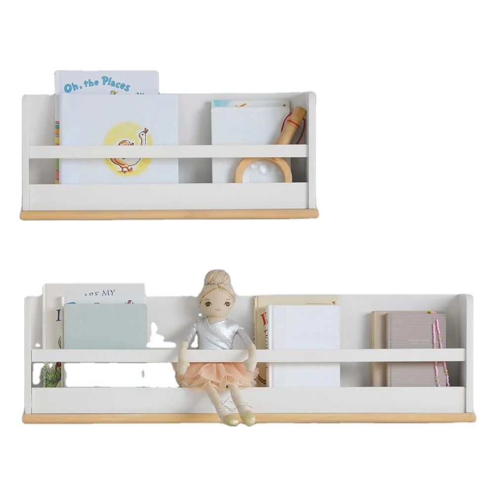 Современная плавающая полка для детской книги угловая спальни органайзер книжной