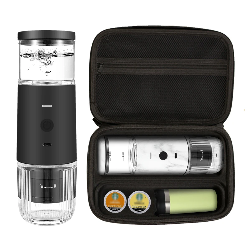 New Rechargeable USB Portable Coffee Maker Compatible with Coffee Capsules and Ground Coffee