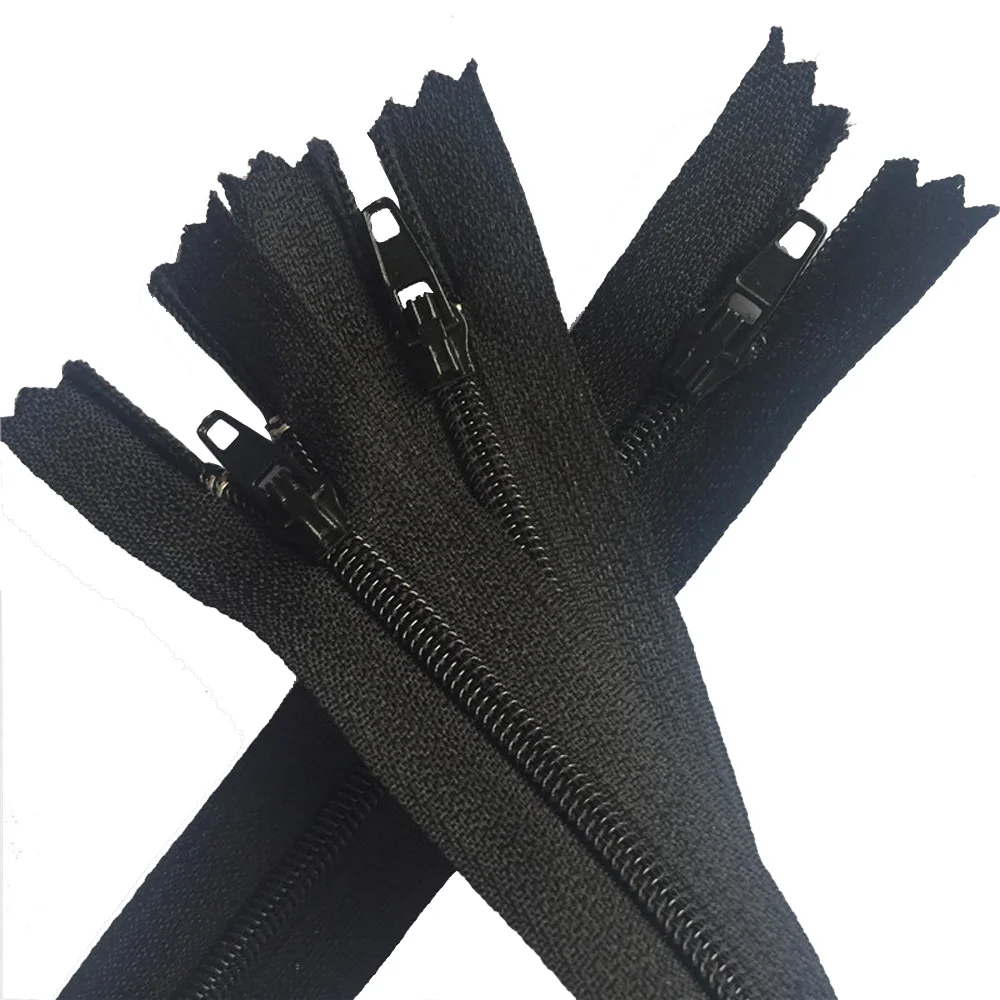 #3 Nylon Roll Zippers Invisible Long Chain Home Textile Bag Shoe Garment Teeth Run Smoothly 101m/kg