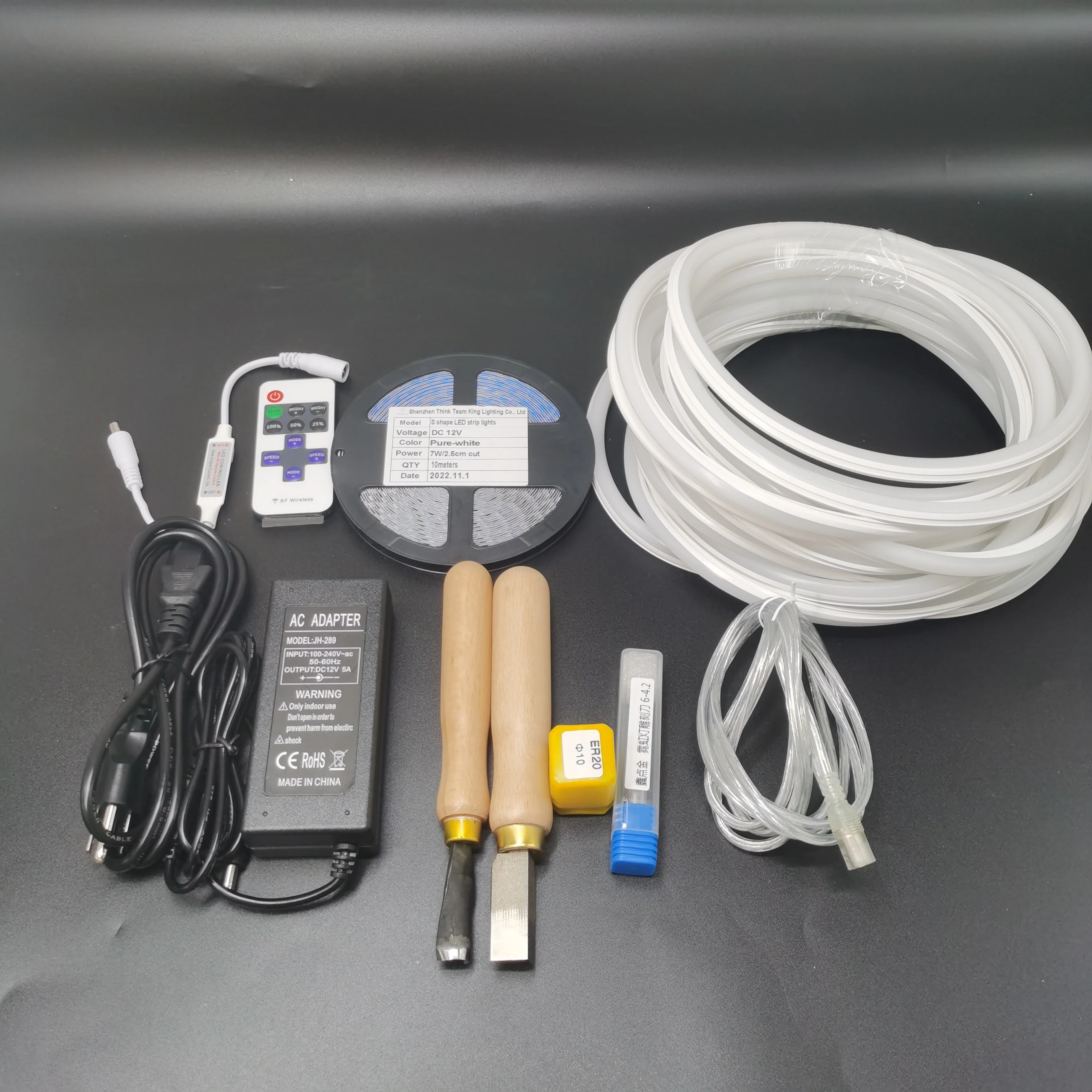 Easy to install 12V waterproof IP43 6mm/8mm/12mm silicone separation neon led for neon signs