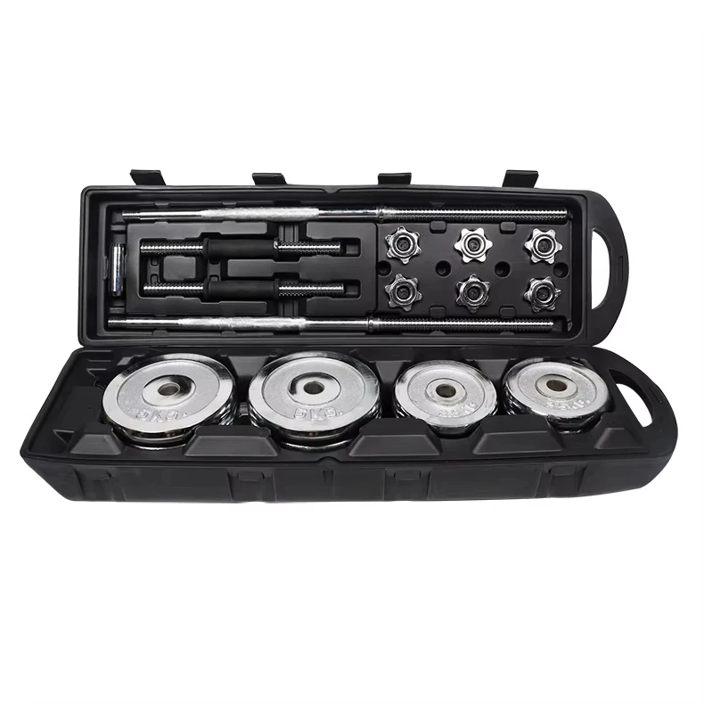 XD Custom logo fit gym equipment curl bar dumbell case 15kg 20kg 30kg 50kg adjustable iron dumbbell set