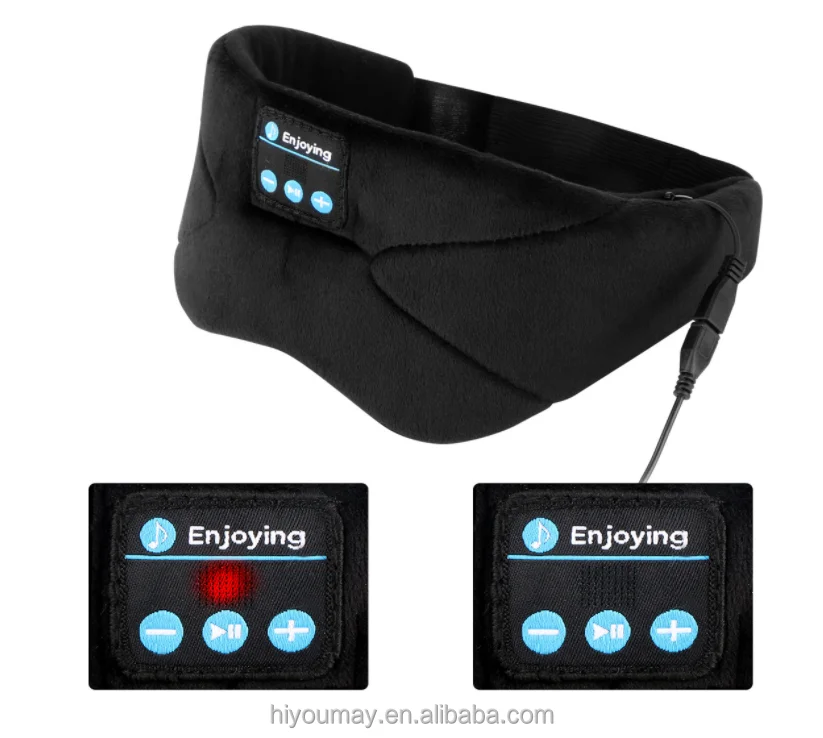 Cozy Sleeping 3D Stereo Music Eye Mask Wireless Bluetooth Music Eye Mask  Audio Shading Sleep Eye Mask
