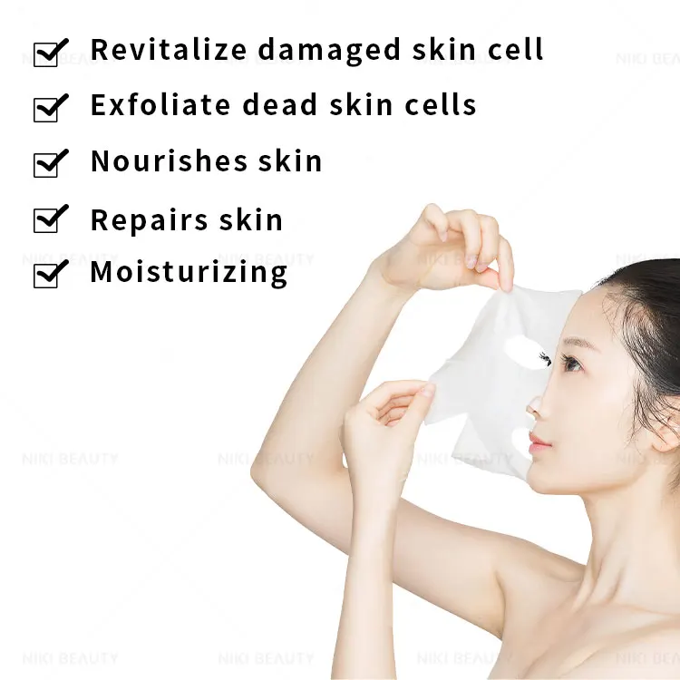 Wholesale Private Label Logo Chinese Organic Cosmetic Green Tea Moisturizing Facial Mask