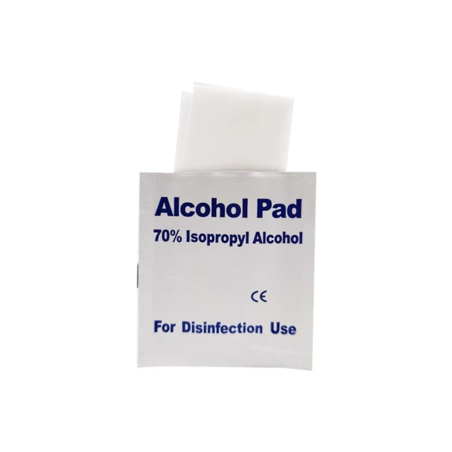 Oem Odm одноразовые спиртовые тампоны дезинфицирующие антибактериальные нетканые предварительно прокладки