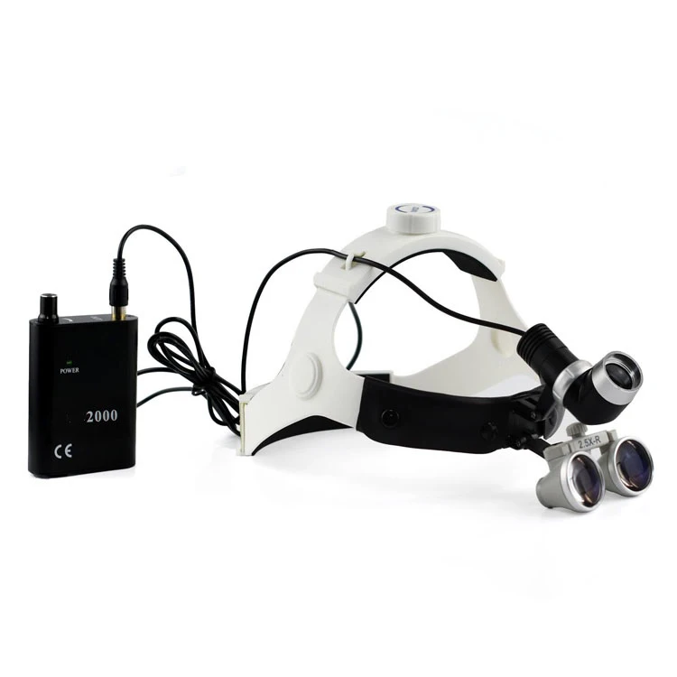 JQ-2500 Headwear type medical headlight with spot and brightness adjustable for oral examination and hair implant