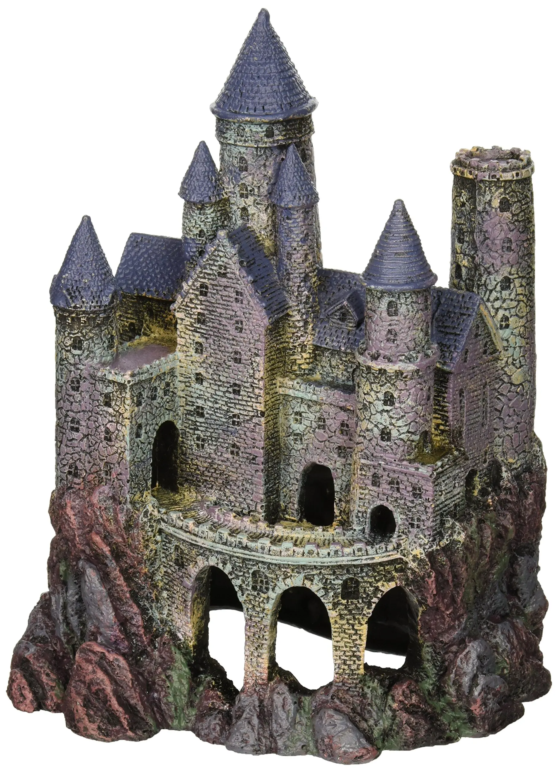 Custom Fish Tank Accessories Resin Wizard Castle for Aquarium Decoration